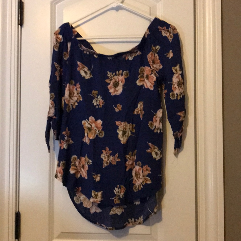Floral off the shoulder top